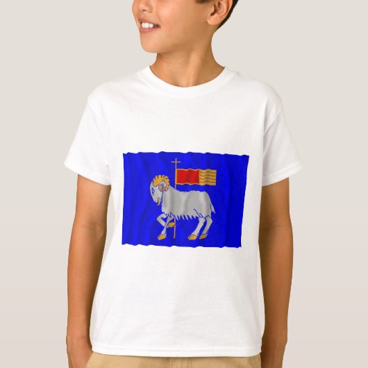 Gotlands län waving flag t-shirt (Voorkant)