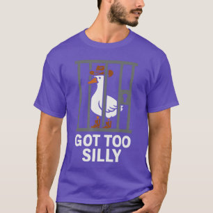 Gotoo Dwaze Cowboy Gans Grappig Meme-ontwerp vrien T-shirt