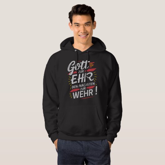 Gott zur Ehr dem Nächsten zur Wehr - Feuerwehr Hoodie (Voorkant volledig)