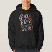 Gott zur Ehr dem Nächsten zur Wehr - Feuerwehr Hoodie (Voorkant)