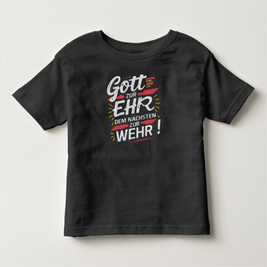 Gott zur Ehr dem Nächsten zur Wehr - Feuerwehr Kinder Shirts (Voorkant)