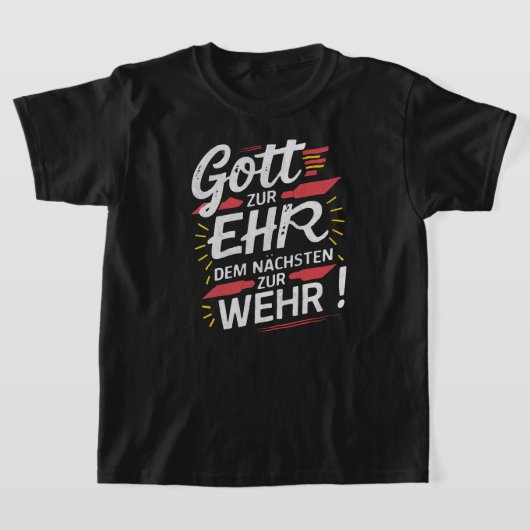 Gott zur Ehr dem Nächsten zur Wehr - Feuerwehr T-shirt (Laagn)