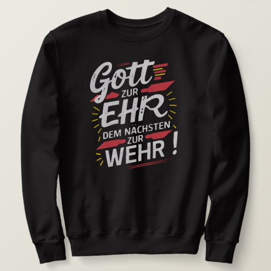 Gott zur Ehr dem Nächsten zur Wehr - Feuerwehr Trui (Design voorkant)