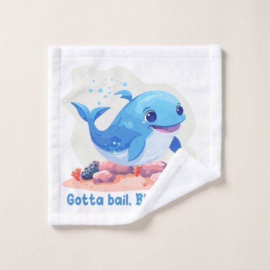 Gotta bail, Blue Whale Washandje (Wasdoekje)