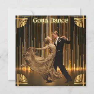 Gotta Dance -  Ballroom Art Deco Feestdagenkaart