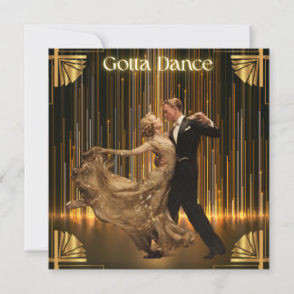 Gotta Dance - Ballroom Art Deco Feestdagenkaart