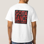 Gotta Dance Tap Stappen Waarde T T-shirt (Achterkant)