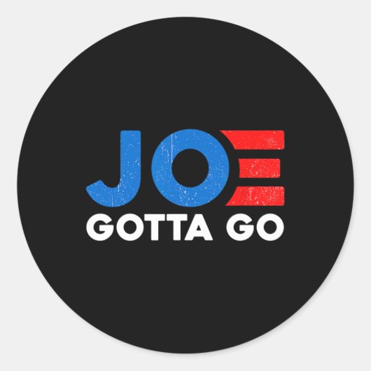 Gotta Go Save America Stemming 2024 Mannen Vrouwen Ronde Sticker (Voorkant)