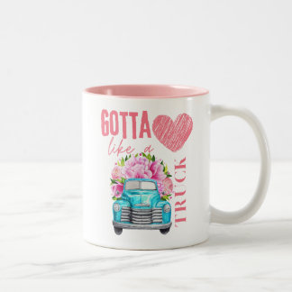 GOTTA HEART ZOALS EEN TRUCK TWEEKLEURIGE KOFFIEMOK