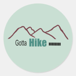Gotta Hike die bergen Simplistic Sticker