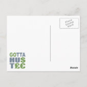 GOTTA HUSTLE / HU$T£ aangepast briefkaart (Achterkant)