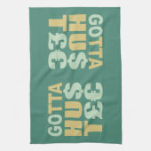 GOTTA HUSTLE/HU$T£ aangepaste keukenhanddoek (Verticaal)