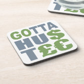 GOTTA HUSTLE / HU$T£ aangepaste onderzetters (Linkerzijde)