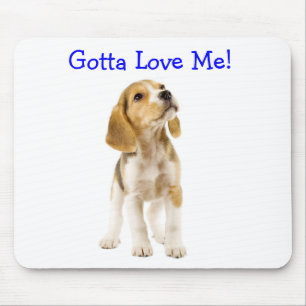 Gotta Love me Beagle Puppy Mousepad Muismat
