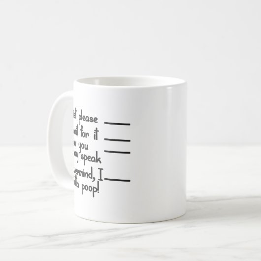 Gotta Poop Koffiemok (Voorkant links)