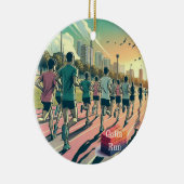 Gotta Run Hardloopclub Pop Art Keramisch Ornament (Rechts)