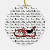 Gotta Run Red Runner Keramisch Ornament (Voorkant)