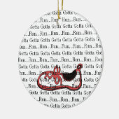 Gotta Run Red Runner Keramisch Ornament (Links)