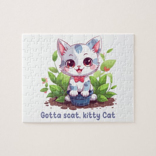 Gotta scat, kitty Cat Legpuzzel (Horizontaal)