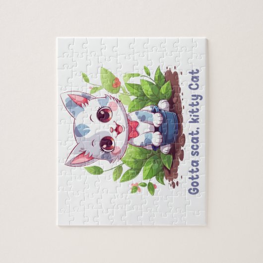 Gotta scat, kitty Cat Legpuzzel (Verticaal)