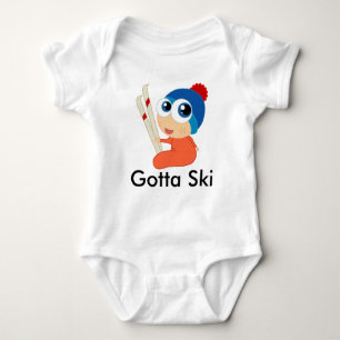Gotta Ski Baby Creeper Romper
