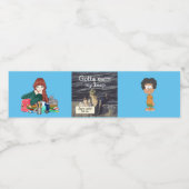 "Gotta verdient mijn Keep" Vissende jongen Waterfles Etiket (Enkel label)