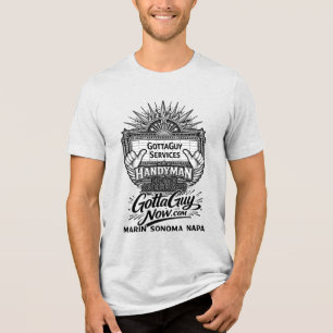 GottaGuy Diensten DIE MAN! Klusjesman Home Oplossi Tri-Blend Shirt