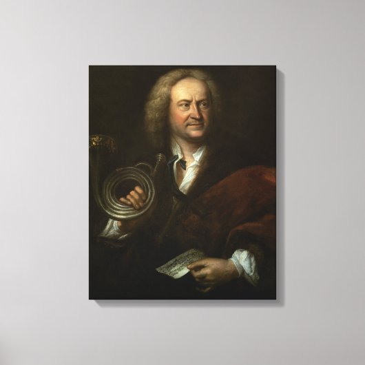 Gottfried Reiche , senior musicus en Solo Canvas Afdruk (Voorkant)
