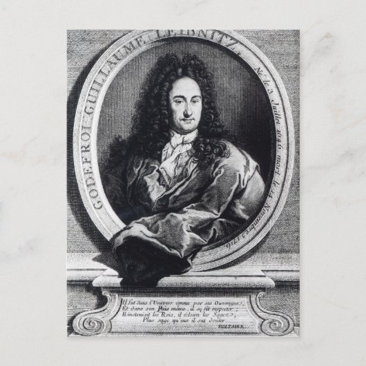 Gottfried Wilhelm Leibniz Briefkaart (Voorkant)