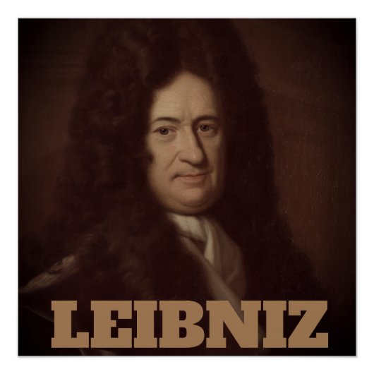Gottfried Wilhelm Leibniz (c. 1695) Poster (Voorkant)