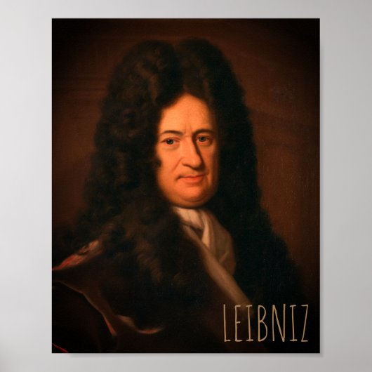Gottfried Wilhelm Leibniz (c. 1695) Poster (Voorkant)