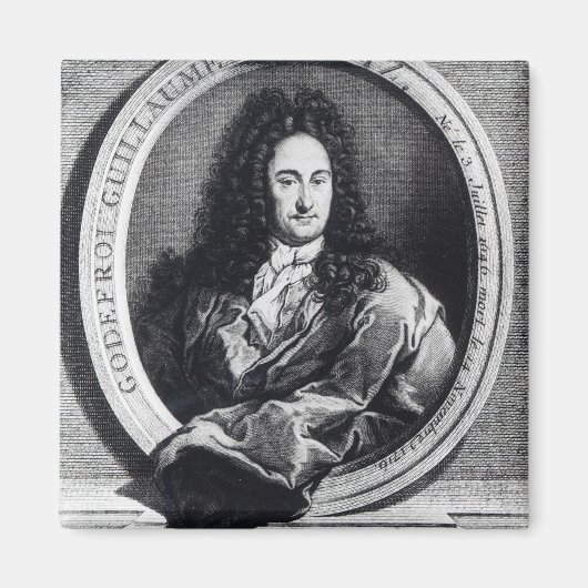 Gottfried Wilhelm Leibniz Magneet (Voorkant)