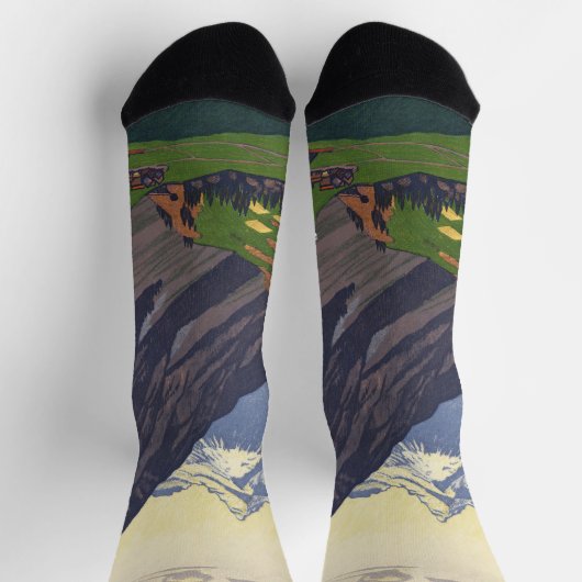 Gotthard Pass bergpas in de Alpen Sokken (Top)