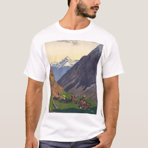 Gotthard Pass bergpas in de Alpen T-shirt