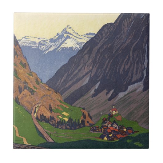 Gotthardpas bergpas in de Alpen Tegeltje (Voorkant)