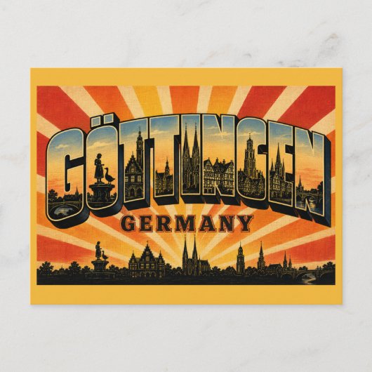 Göttingen Duitsland Gänseliesel Briefkaart (Voorkant)