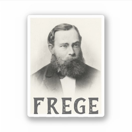 Gottlob Frege koffiemok Sticker (Voorkant)