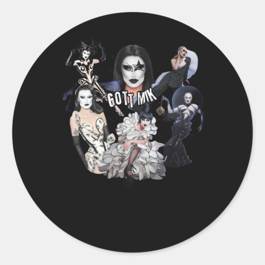 Gottmik-Sticker Ronde Sticker (Voorkant)