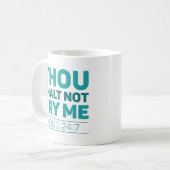 Gou Shalt probeer me niet Koffiemok (Voorkant links)