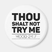 Gou Shalt probeer me niet Magneet (Voorkant)