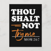 Gou Shalt probeer me niet mama Briefkaart (Voorkant)