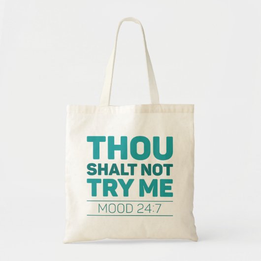 Gou Shalt probeer me niet Tote Bag (Voorkant)