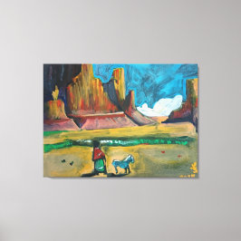 Gouache 1 canvas afdruk