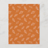 Gouache Autumn Leaves Wedding Details Informatiekaartje (Achterkant)