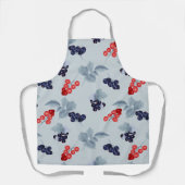 Gouache bessen patroon schort (Voorkant)