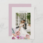 Gouache Bloesems Bedankt Card (Voorkant / Achterkant)