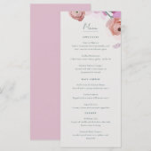 Gouache Blossoms Flat Menu (Voorkant / Achterkant)