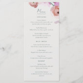 Gouache Blossoms Flat Menu (Voorkant)