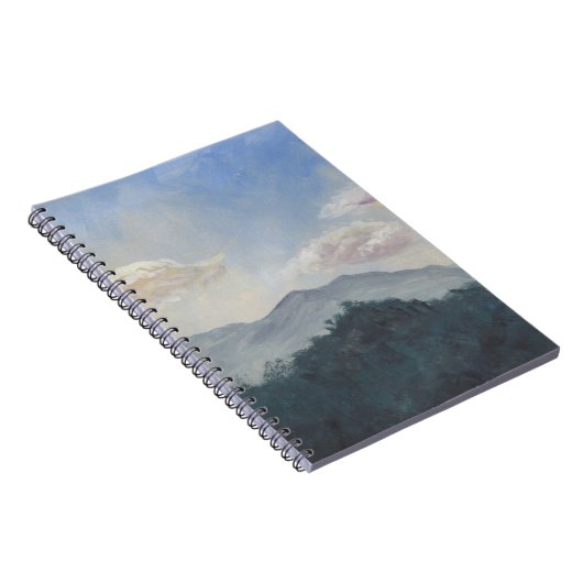 Gouache Blue Mountains: levendige Natuur scene Notitieboek (Rechterzijde)