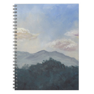 Gouache Blue Mountains: levendige Natuur scene Notitieboek